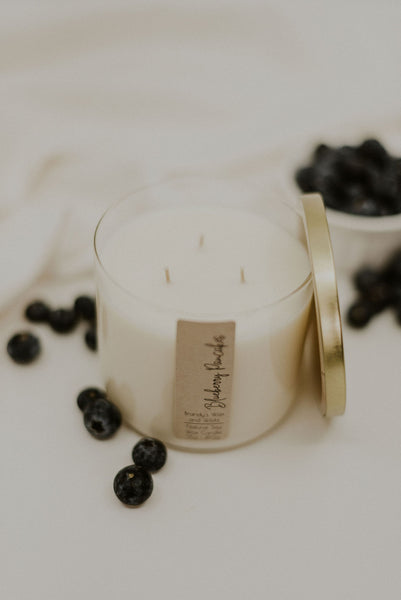 Blueberry Pancakes Three Wick Soy Candle