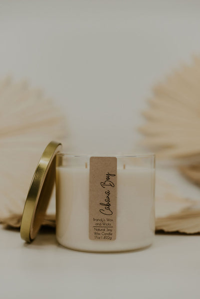Cabana Boy Three Wick Soy Candle
