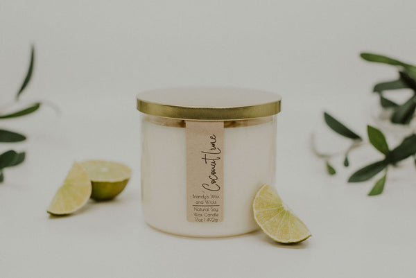 Coconut Lime Three Wick Soy Candle