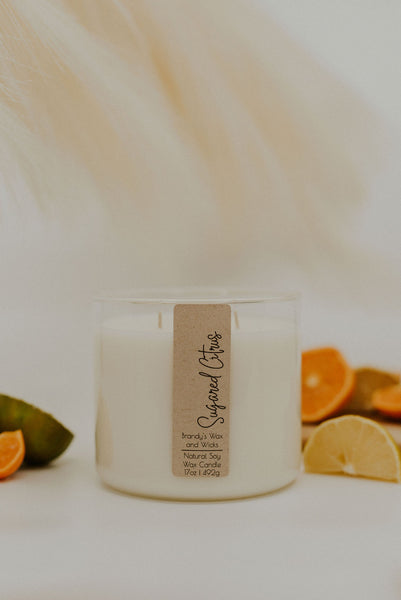 Sugared Citrus Three Wick Soy Candle