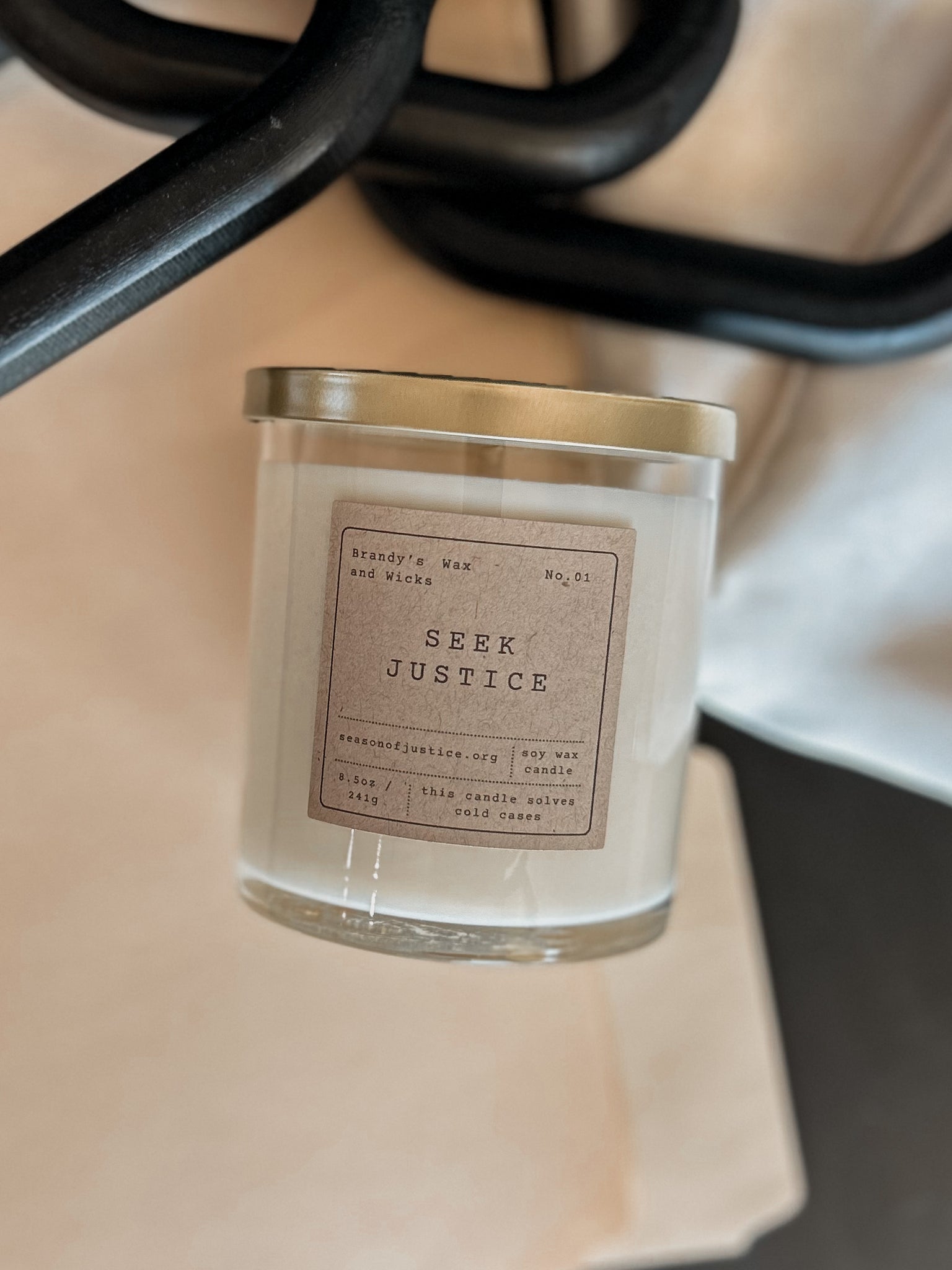 Seek Justice Soy Candle